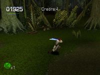 une photo d'Ã©cran de Star Wars Episode 1 - Jedi Power Battles sur Sony Playstation